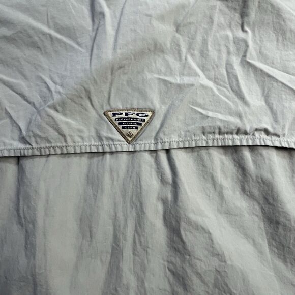 Florida Gators Columbia PFG Shirt Mens Large Button Up Vented College NCAA Beige - Picture 12 of 13